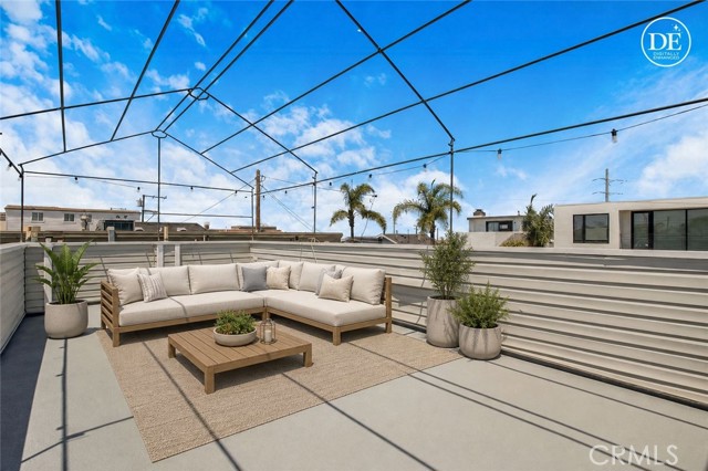 Virtually Staged Roof Deck