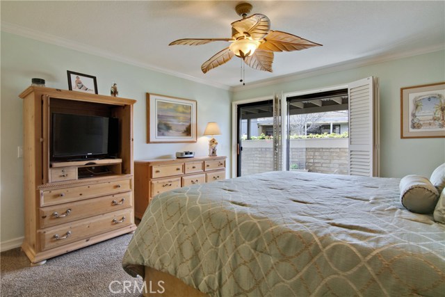 Master bedroom opens to the 2nd patio and the remodeled master bath