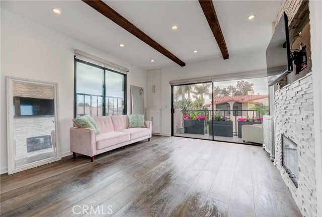 Living area looks directly on to the amazing patio