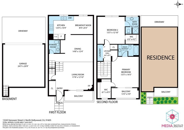 Detail Gallery Image 38 of 38 For 13243 Vanowen #2,  North Hollywood,  CA 91605 - 2 Beds | 3 Baths