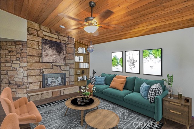 Room has been digitally staged