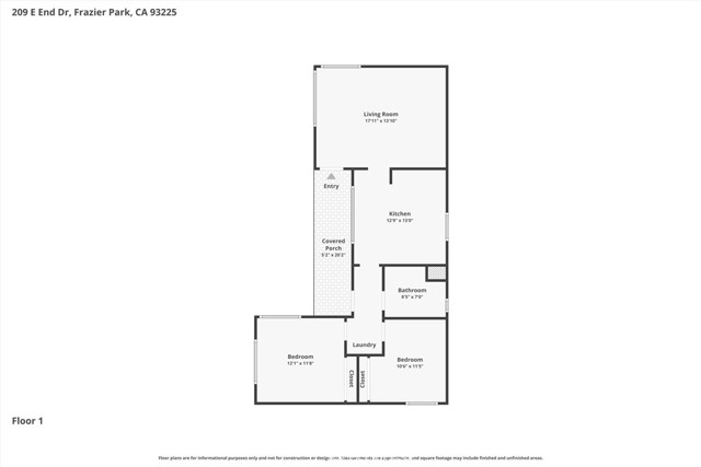 Detail Gallery Image 25 of 25 For 209 E End, Frazier Park,  CA 93225 - 2 Beds | 1 Baths