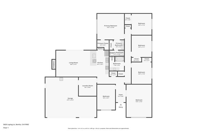 Detail Gallery Image 1 of 23 For 5620 Loping Ln, Bonita,  CA 91902 - 4 Beds | 2 Baths