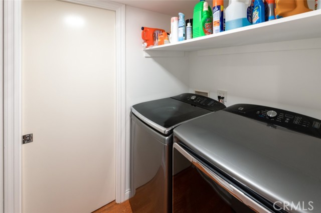 Laundry room in the bedrooms hallway