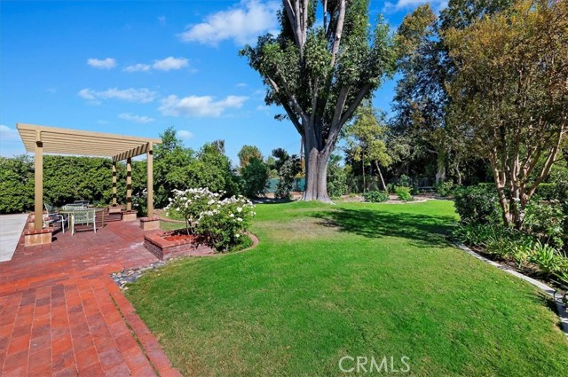 Walkway, lawn, & gazebo