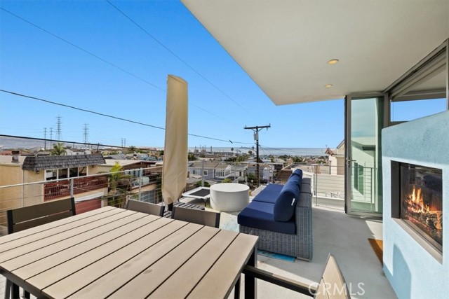 Patio area off living room