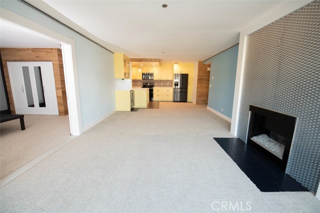 View of Spacious Living Room from the Kitchen Area