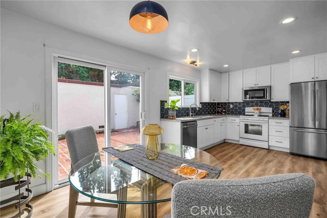 Kitchen dining area.