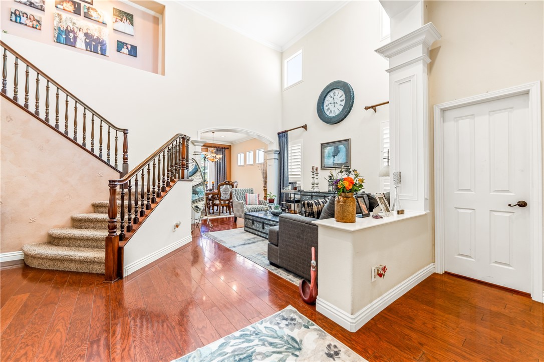 Formal living and dining rooms