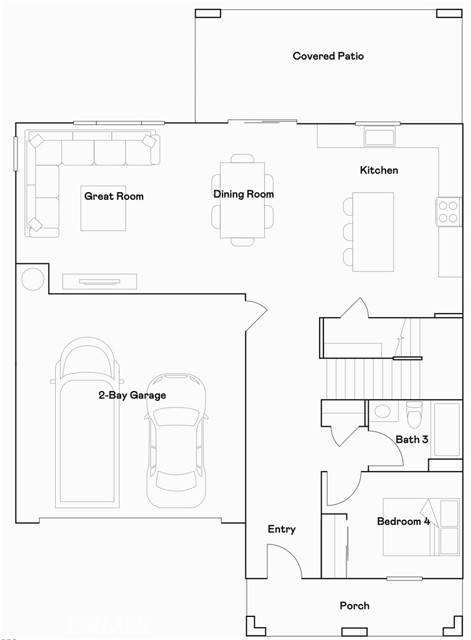 Residence 4 floorplan - level 1
