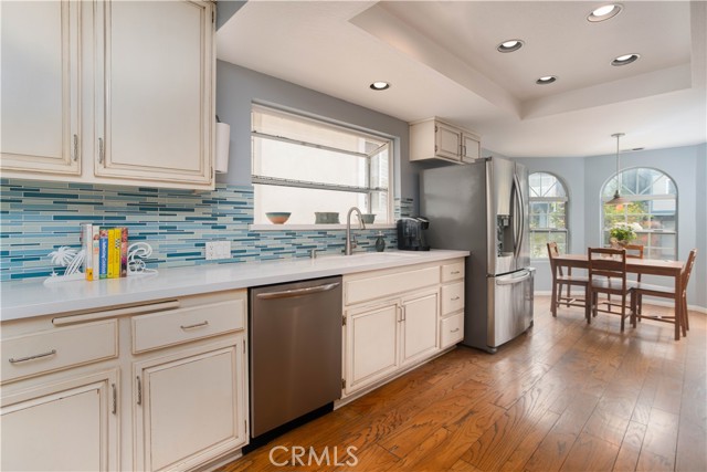 Large kitchen with eat-in area