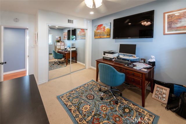 This bedroom is being used as an office