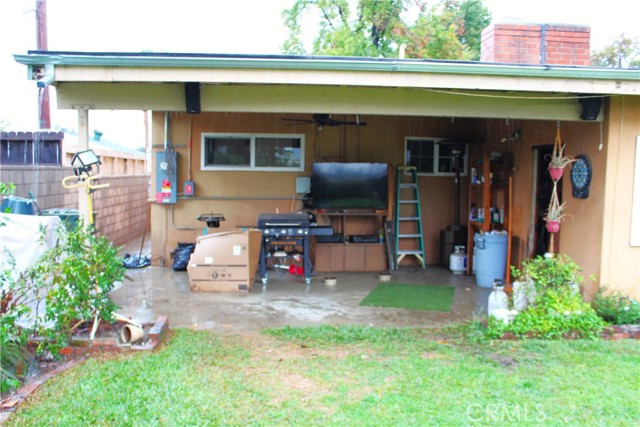 Covered Concrete Patio!