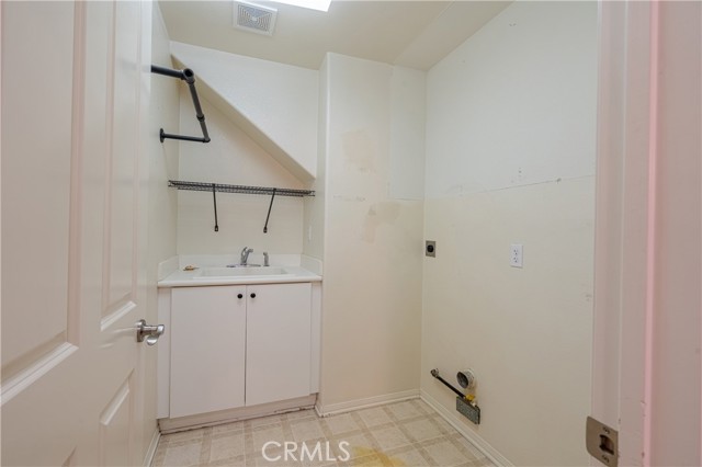 Downstairs laundry room