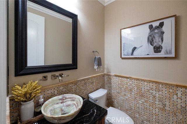 downstairs powder bathroom