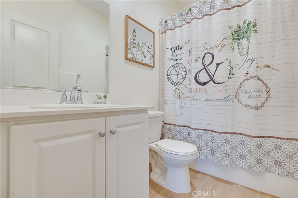 Full bathroom downstairs and next to the office/2nd bedroom