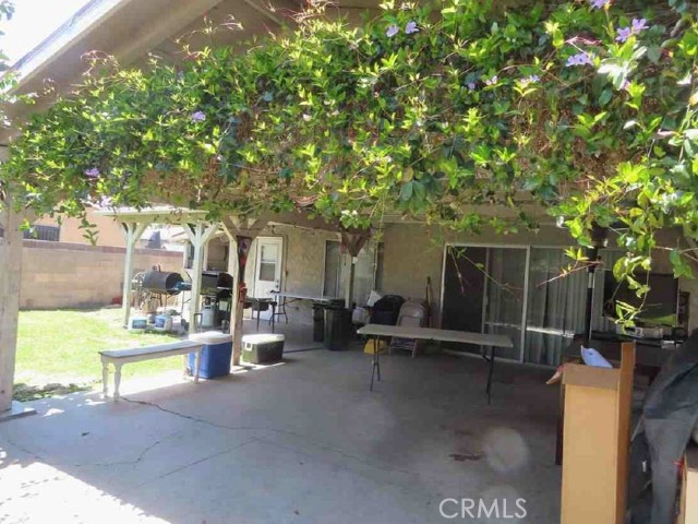 Backyard Covered Patio (Zoom-In View)