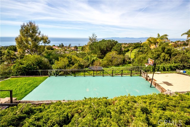 another cool view of the basketball court and play area - and that View!!