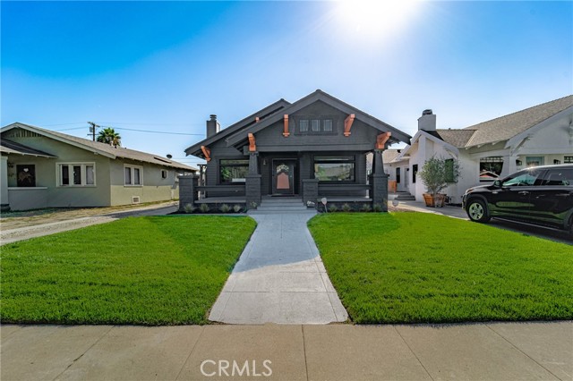 1852 W 43rd Street Los Angeles, California I AM THE ONE! Welcome to your beautifully redesigned California craftsman-style home. You will be enamored with its old-world charm and high-end modern finishes. Recently updated in every sense possible. Upon arriving you will notice no attention to detail was spared in the design choices & finishes! The designer took time to enhance the original features of the home. Enjoy the home's light & bright open concept featuring 3 bedrooms & 3 bathrooms-you will be overjoyed that two of the bedrooms have private bathrooms plus an additional bathroom for house guests. The open floor plan allows to use the most out of the 1,510 sqft living space, perfect for those seeking generous sized bedrooms. Your remodeled kitchen offers a great peninsula island with quartz stone countertop & modern ultra-white cabinets, single bowl farmhouse sink, & designer backsplash with a custom stainless steel hood vent that perfectly matches the other kitchen appliances. Home has also been updated with modern tone laminate flooring throughout, newly installed central AC & heating units, 200-amp electrical panel & electrical wiring throughout the house, custom two-tone color scheme, bathrooms are upgraded with designer finishing including double sink vanities and one of a kind shower tiled wall (s), modern vanities, & luxury lighting fixtures controlled by dimmers, washer & dryer hook ups are inside the house. Backyard has plenty of room for the perfect outdoor living space setting. House sits on a nice large lot (5,750) and has plenty of room for building an ADU on the property. There is separated basement with new carpet, and lighting-this is a perfect flex space room with many usability options. Parking is not an issue; driveway accommodates 3 cars if needed. Commuters enjoy close proximity to Baldwin Hills shopping center, DTLA, LAX, LA Coliseum, LAFC Stadium, USC Campus & Village, Exposition Park, & within 5-10 min of 10 FWY & 110 FWY, restaurants & shopping centers!