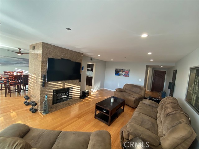Living Room With Fireplace