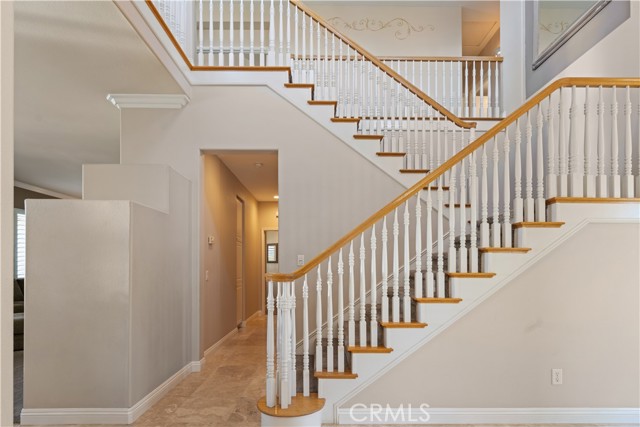 Dramatic staircase leads you to the 2nd story living space.