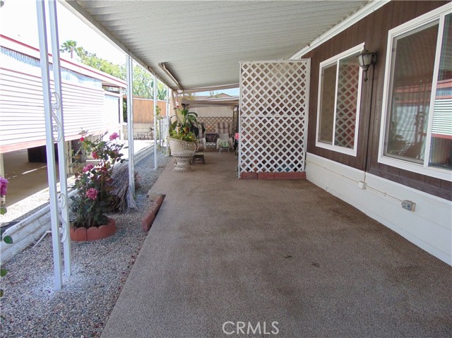 Front Shade and Patio Area