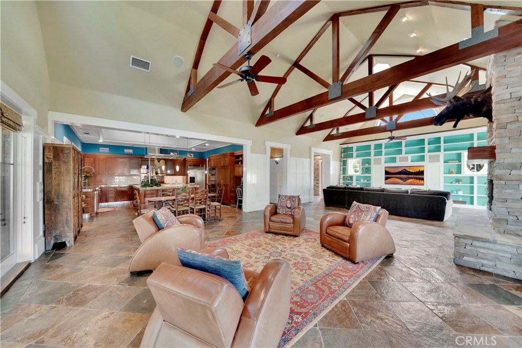 another view of sitting areas in great room