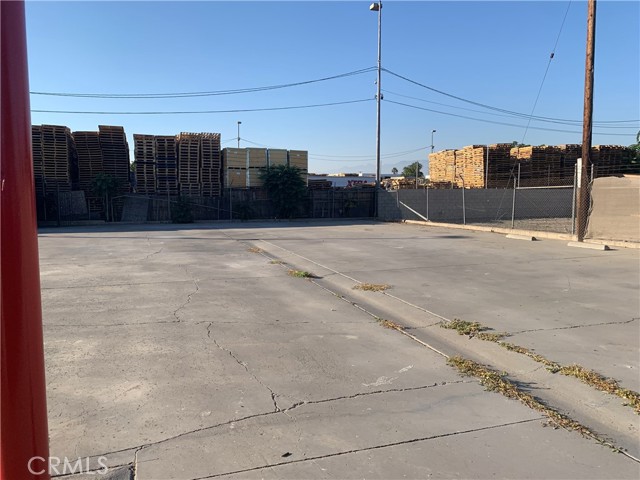 Space behind the building