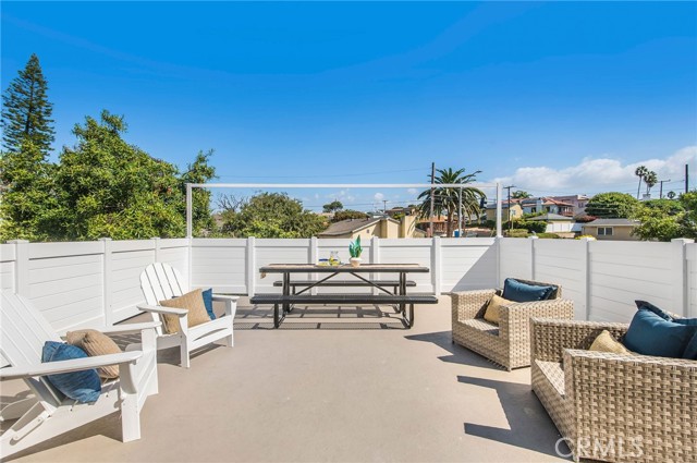 Large Front Patio Off Dining Room