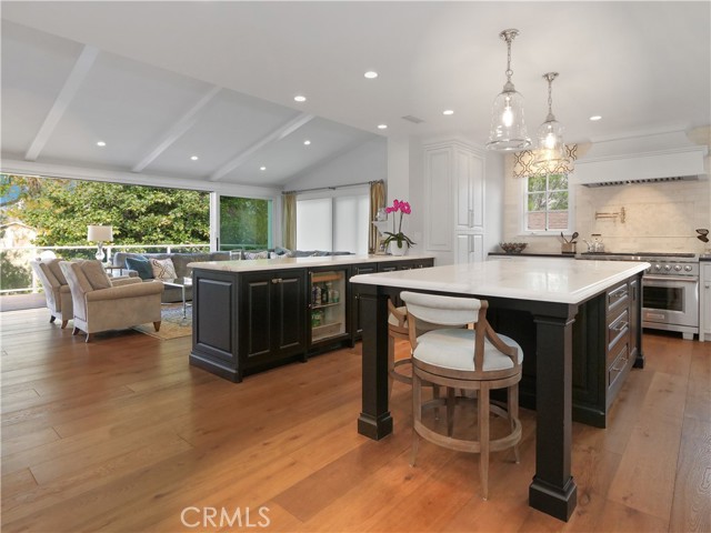 Kitchen to living area