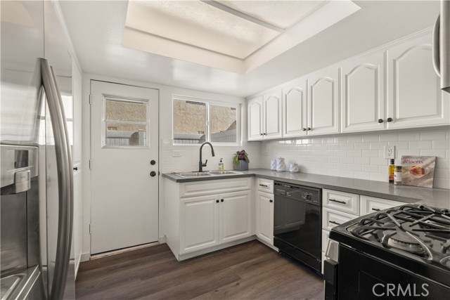 Remodeled Kitchen leads to private front patio