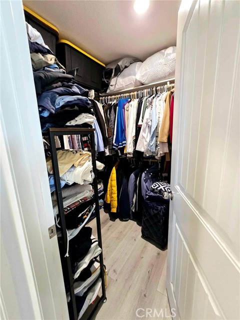 Walk in closet at the master bedroom