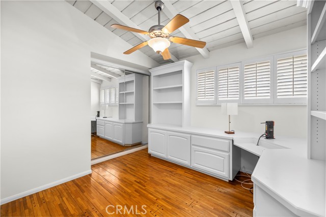 1 of 3 Bedrooms. Currently Used As Office.  Nice Size Closets and Ceiling Fans In All Bedrooms.