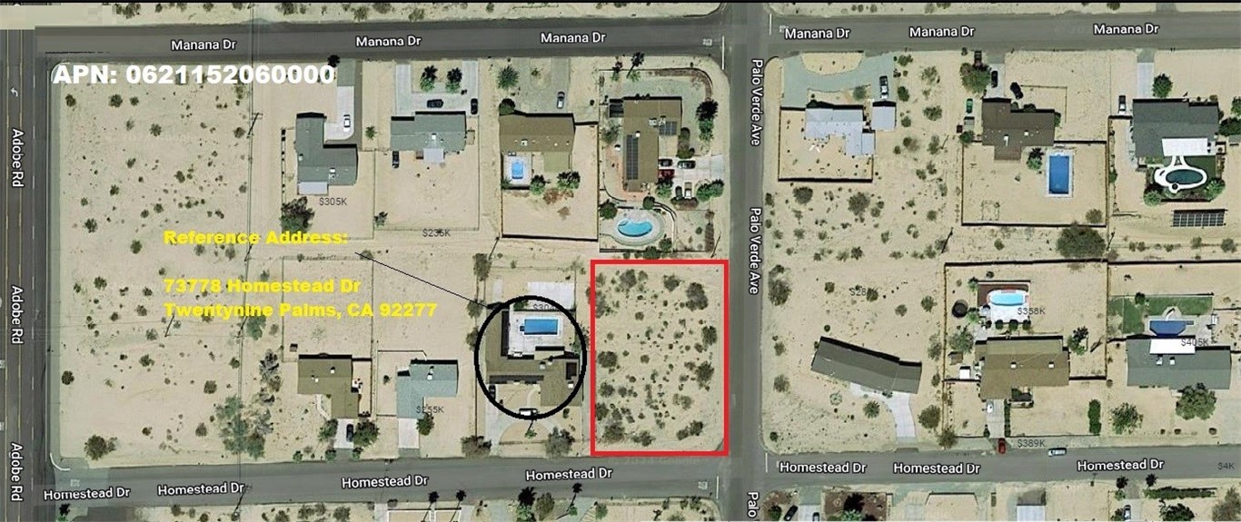 1234 Homestead Drive, Twentynine Palms, California 92277, ,Land,For Sale,1234 Homestead Drive,CRSR24007628