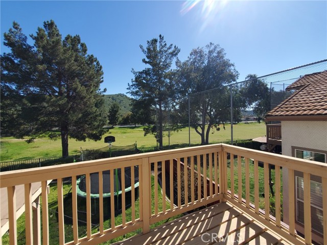 Golf course views from the master bedroom