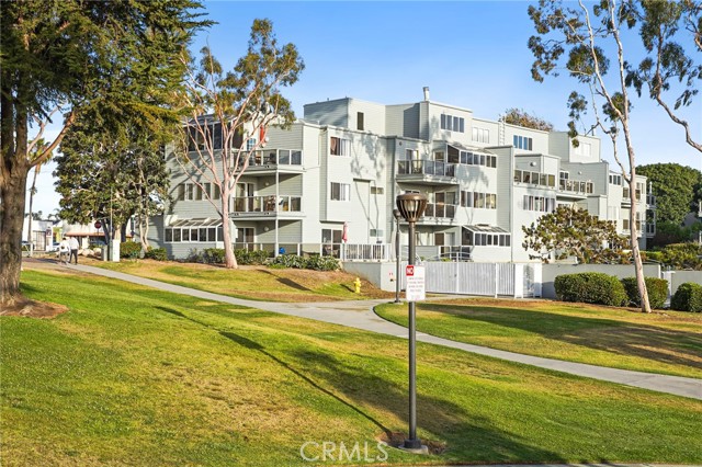 View of the home from the park