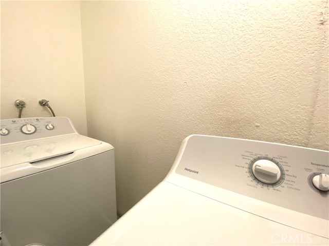 Laundry area in unit