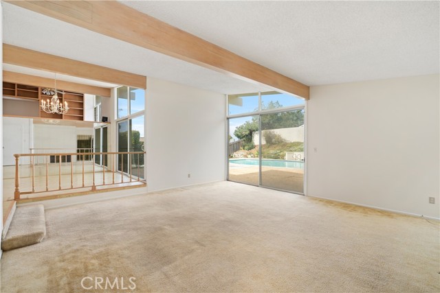 Living Room with view towards pool