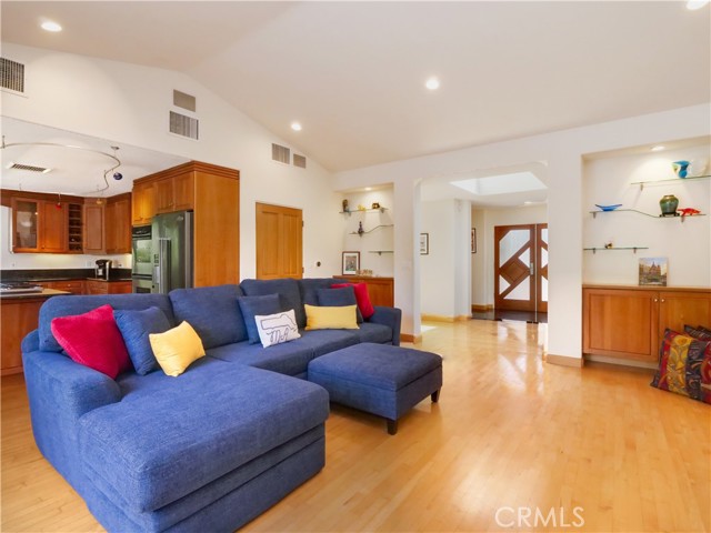Vaulted Ceiling and Hardwood Floors