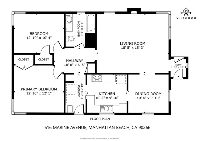 616 Marine Avenue, Manhattan Beach, California 90266, 2 Bedrooms Bedrooms, ,1 BathroomBathrooms,Residential,Sold,Marine,SB24003477