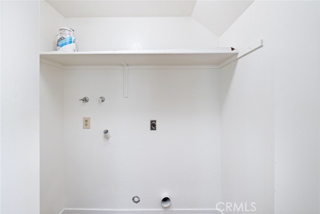 Closet for washer & dryer hook up