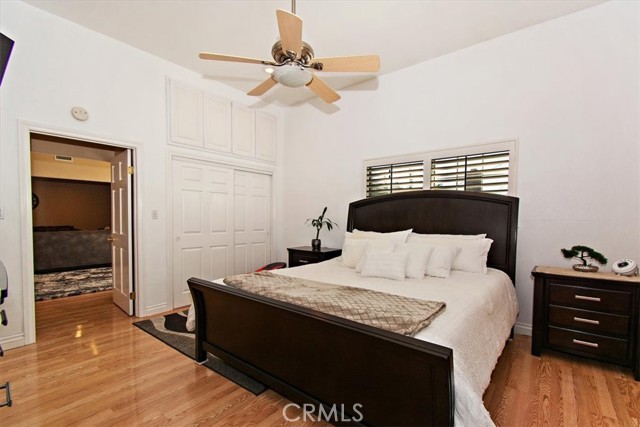 Master bedroom is part of the newer addition