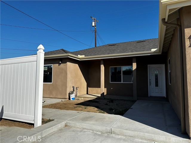 front patio and entrance