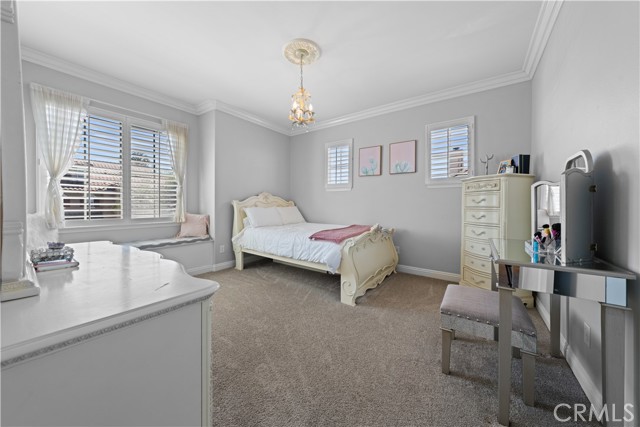 Bedroom #3: Soft tones, lots of light and walk-in closet.