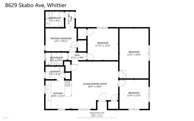 8629 Skabo Avenue, Whittier, California 90606, 4 Bedrooms Bedrooms, ,2 BathroomsBathrooms,Single Family Residence,For Sale,Skabo,CV24131861