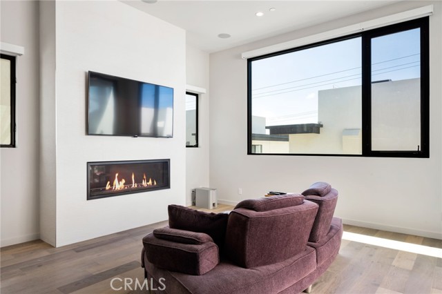 Large living area with fireplace