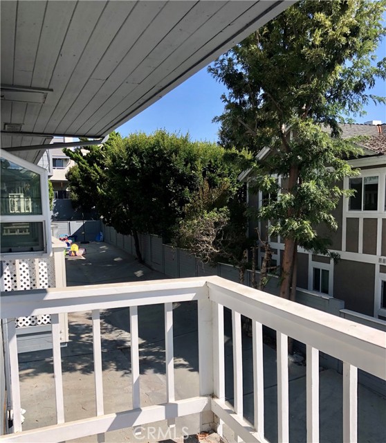 Balcony looking north over driveway