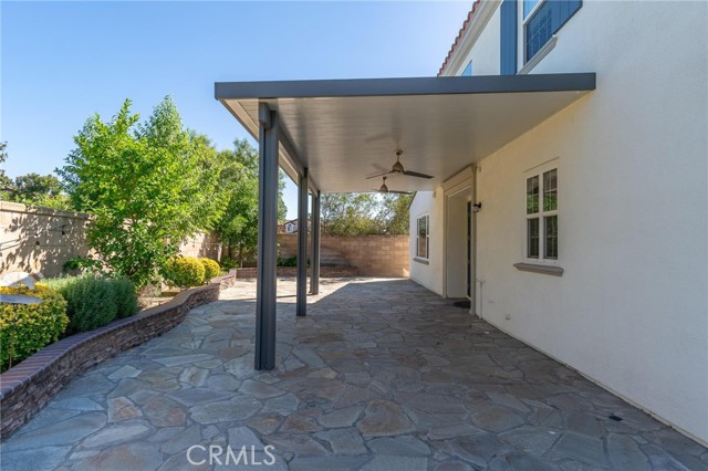 backyard covered patio area