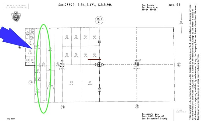 Detail Gallery Image 2 of 2 For 0 Bryman Lot 05 Rd, Oro Grande,  CA 92368 - – Beds | – Baths
