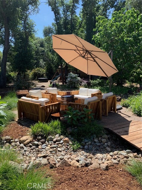 Lushly landscaped Backyard. Anyone Ready to Party?